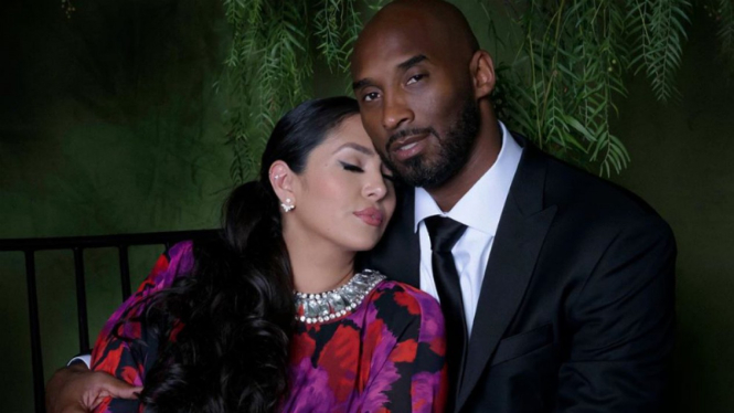Kobe Bryant dan sang istri, Vanessa Bryant.