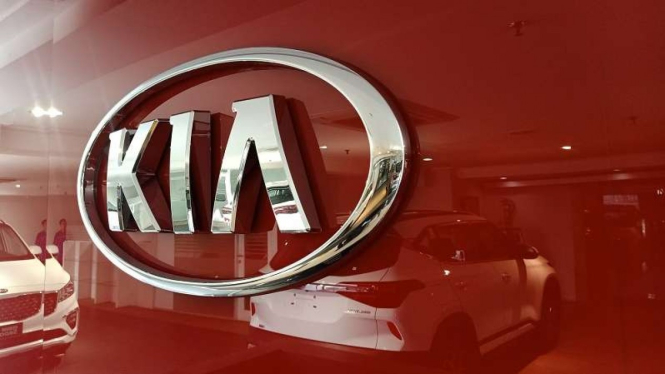 Ilustrasi logo mobil KIA