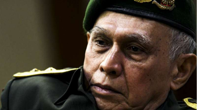 Terdakwa kasus kepemilikan senjata api ilegal, Mayor Jenderal (Purn) Kivlan Zen.