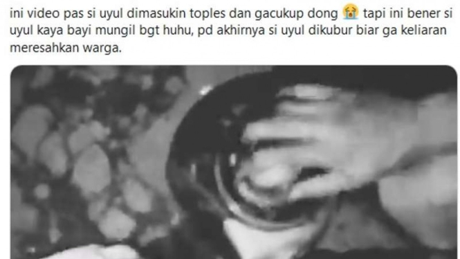 Viral video penangkapan tuyul