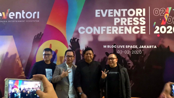 Acara konferensi pers Eventori