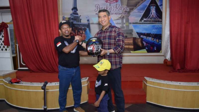 Lilik dijamu Wali Kota Jambi Syarif Fasha