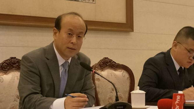 Dubes China untuk Indonesia, Xiao Qian (kiri)
