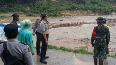 BAnjir bandang di Sijunjung, Sumbar. 