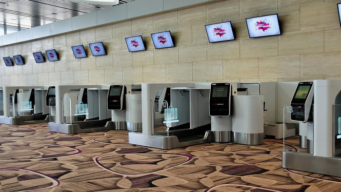 Keberangkatan di Bandara Changi Lebih Cepat dengan Sistem “Self Service”