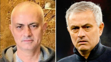 Gaya plontos Jose Mourinho usai tertidur saat cukur rambut