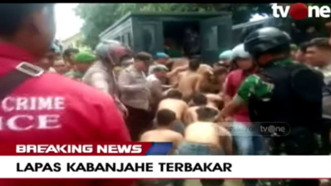 Penghuni rutan Kabanjahe, Sumatera Utara 