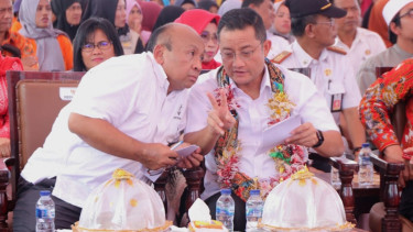Mensos Juliari, di Takalar, Provinsi Sulawesi Selatan