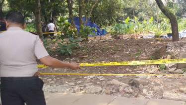 Lokasi temuan serpihan radioaktif di Tangerang Selatan.