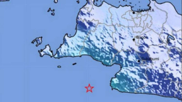 Ilustrasi Peta lokasi gempa Lebak Banten.