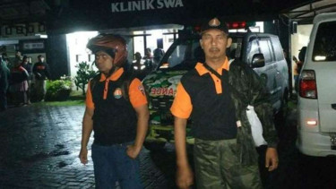 Suasana di Klinik SWA, tempat murid SMPN 1 Turi dievakuasi.