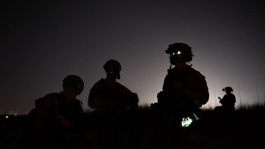 Pasukan Khusus AS saat operasi militer di malam hari.