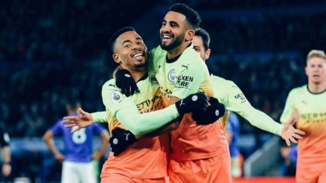 Gabriel Jesus dan Riyad Mahrez