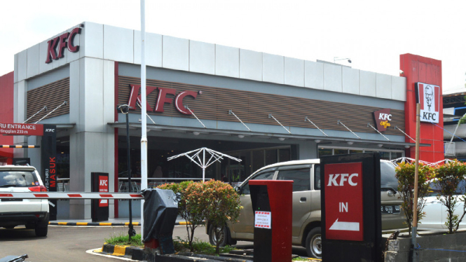 Resto cepat saji KFC (Kentucky Fried Chicken fastfood)