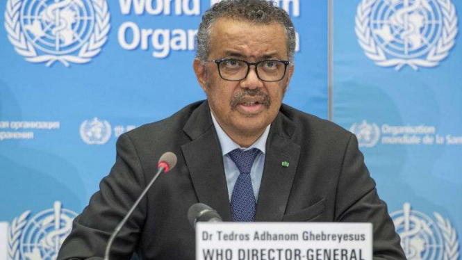 Direktur Jenderal Badan Kesehatan Dunia/WHO, Tedros Adhanom Ghebreyesus.