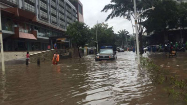 Kawasan Kemang Raya, Jakarta Selatan, banjir, Selasa, 25 Februari 2020. (Foto ilustrasi).