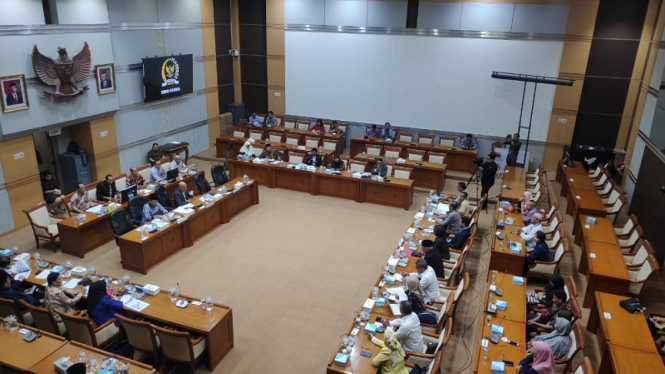 Komisi VIII DPR menggelar audiensi dengan korban First Travel 