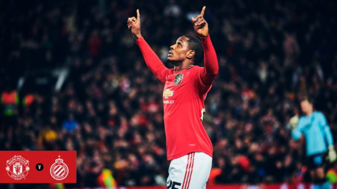 Striker Manchester United, Odion Ighalo.