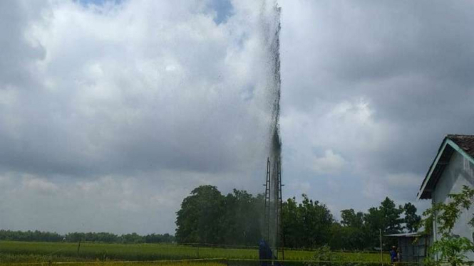  Semburan air dan lumpur misterius di Grobogan, Jawa Tengah.