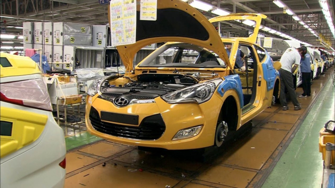 Pabrik Hyundai di Ulsan, Korea Selatan