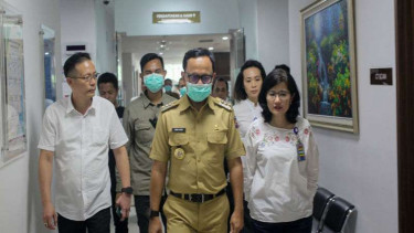 Wali Kota Bogor, Bima Arya saat memantau Rumah Sakit Siloam Bogor