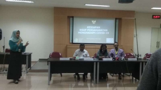 Keterangan pers terkait kesiapan RSUP Persahabatan menghadapi Covid-19.