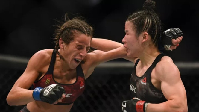Duel Zhang Weili versus Joanna Jedrzejczyk
