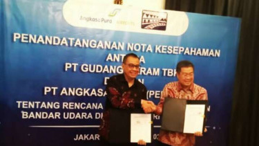 Gudang Garam dan PT AP I Teken MoU Bandara Kediri
