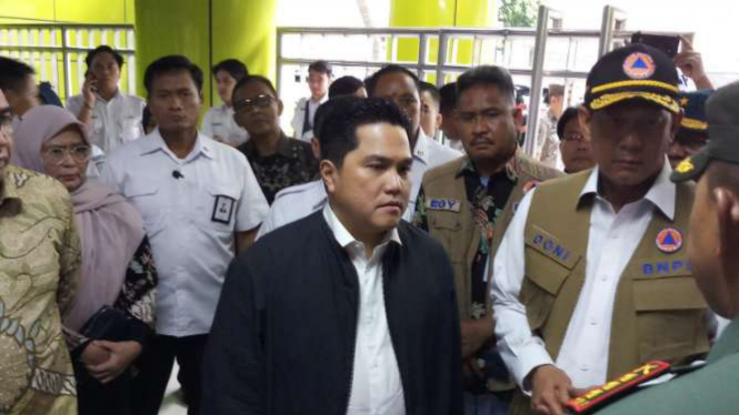 Menteri BUMN Erick Thohir di Stasiun Gambir