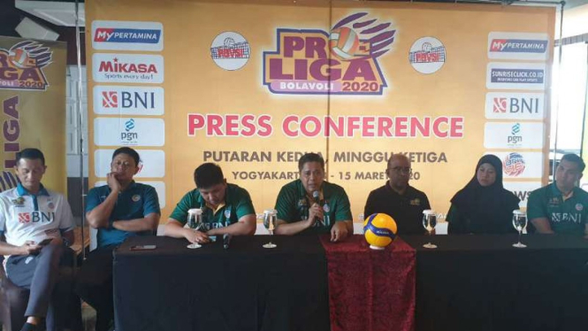 Konferensi pers Proliga 2020.