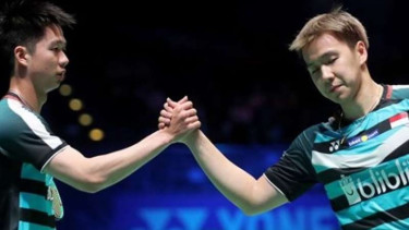 Kevin Sanjaya Sukamuljo/Marcus Fernaldi Gideon di All England.