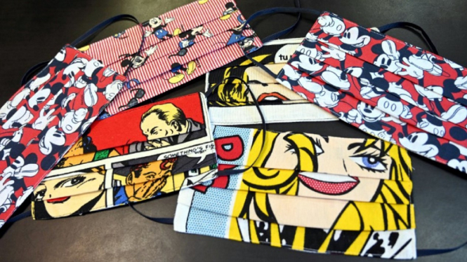 Masker gambar kartun