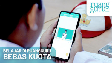 Aplikasi belajar online Ruangguru.