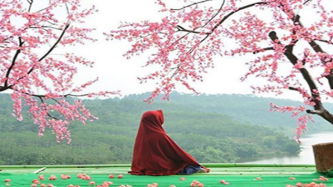 ilustrasi wanita muslimah.