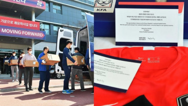 Suasana persiapan kamp latihan timnas Korea Selatan menjadi klinik perawatan COVID-19