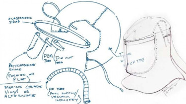 Desain masker anti Corona buatan Ford.