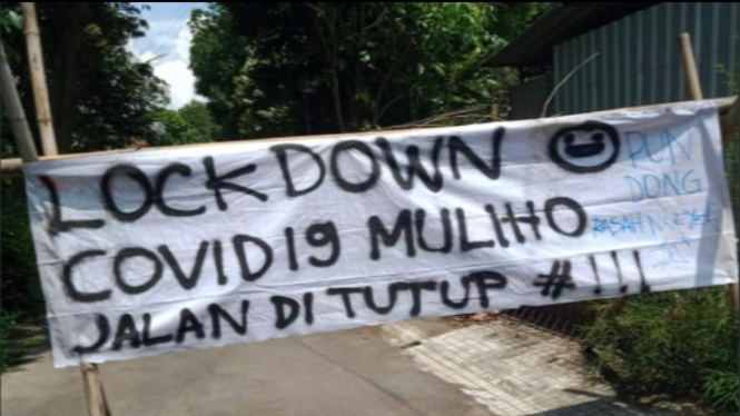 Lokal lock downdaerah di Indonesia (Twitter).
