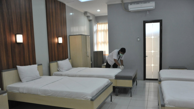 PERSIAPAN WISMA ATLET JAKABARING MENJADI ODP CENTER, Covid-19, Virus Corona