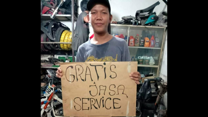 Gratis jasa servis motor untuk ojol