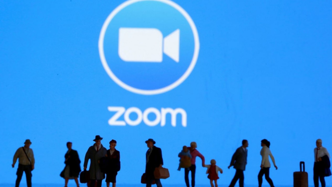 Aplikasi Zoom.