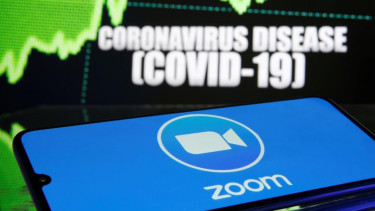 Aplikasi Zoom.