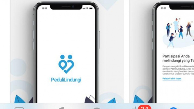 Aplikasi PeduliLindungi.