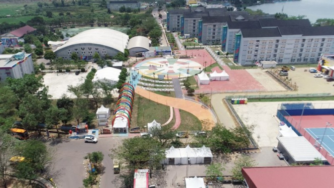 Wisma Atlet di Kompleks Jakabaring Sport City (JSC) Palembang