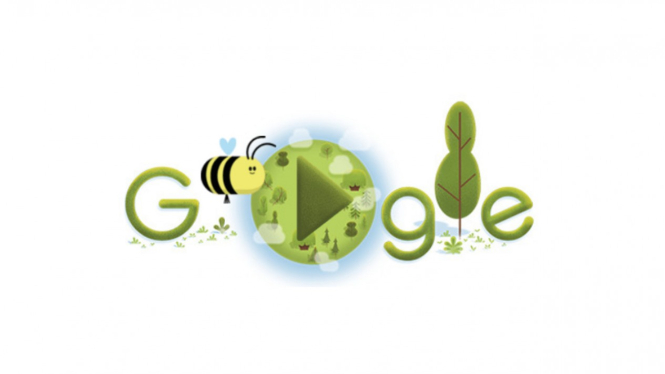 Google Doodle lebah