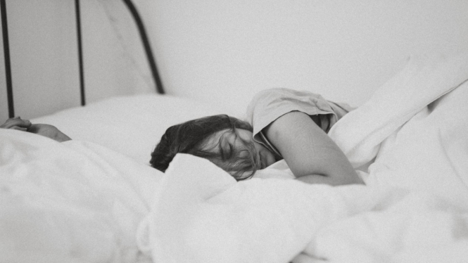 Ilustrasi tidur.