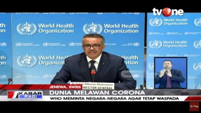 Dirjen WHO Tedros Adhanom Ghebreyesus