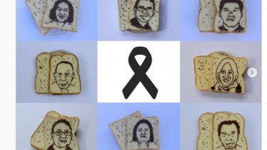 Ungkapan duka untuk tenaga medis yang gugur lewat roti