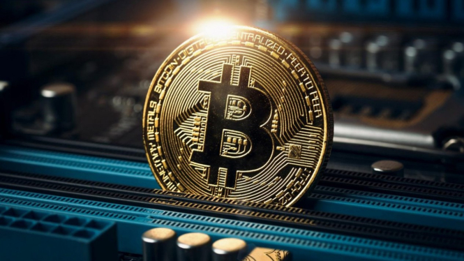 Bitcoin dan aset kripto.