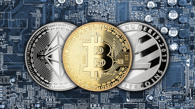 Bitcoin dan aset kripto.