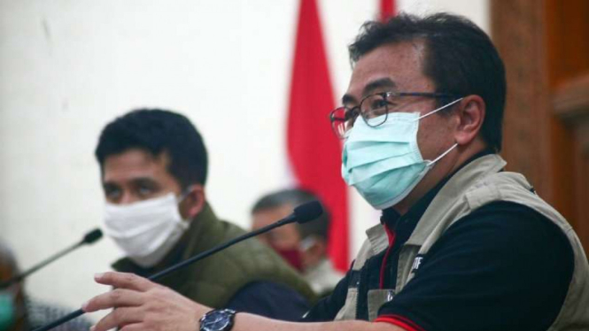 Ketua Rumpun Kuratif Gugus Tugas Covid-19 Jawa Timur Joni Wahyuadi.